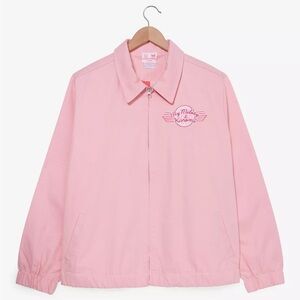 Pink Sanrio My Melody and Kuromi Embroidered Diner Jacket